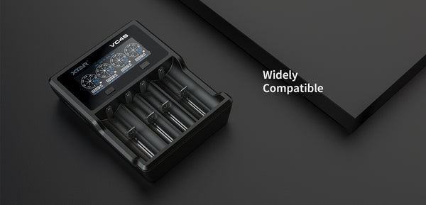 XTAR VC4S 4 Bay LCD USB Battery Charger